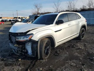 2023 Volkswagen Atlas 2.0T SEL R-Line Black z VIN 1V2SC2CA5PC222895, wystawiony jako Copart lot #87421254 z przebiegiem 17 785 mil mil oraz Szkoda całkowita • Salvage title. Historia ofert i sprzedaży dostępna na DreamBid. Obrazek 1.