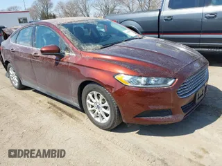 2015 Ford Fusion S with VIN 3FA6P0G76FR153358, listed as a IAAI auction lot 41904020 with 36,643 mi miles. Bid and sale history available at carsss.com. Image 1.