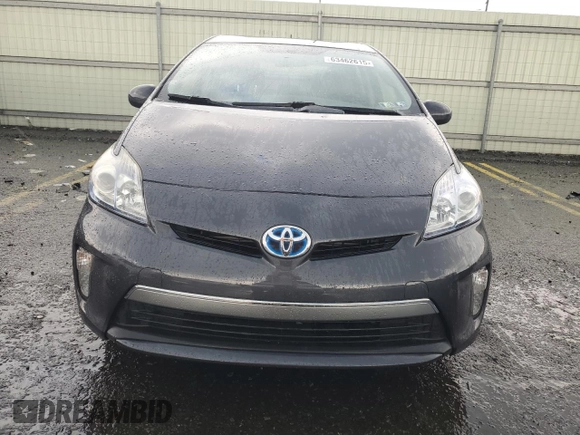 2012 Toyota Prius with VIN JTDKN3DP6C3021831, listed as a Copart auction lot 63462615 with 126,674 mi miles and Salvage title. Bid and sale history available at DreamBid. Image 5.