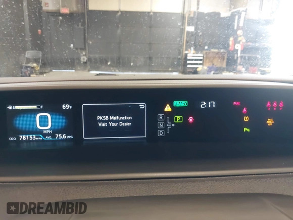 2021 Toyota Prius LE with VIN JTDKAMFP8M3175487, listed as a IAAI auction lot 42176936 with 78,153 mi miles and . Bid and sale history available at DreamBid. Image 7.