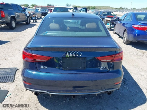 2017 Audi A3 Sedan Premium Plus with VIN WAUJ8GFFXH1025993, listed as a IAAI auction lot 41700999 with NaN miles. Bid and sale history available at carsss.com. Image 16.