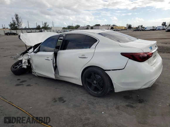 2020 Infiniti Q50 3.0t LUXE with VIN JN1EV7AP8LM201107, listed as a Copart auction lot 85031074 with 42,905 mi miles and Non Repairable. Bid and sale history available at carsss.com. Image 2.