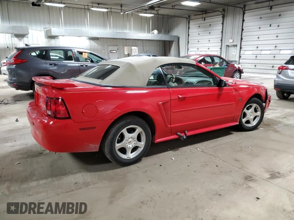 2004 Ford Mustang Deluxe with VIN 1FAFP44604F159640, listed as a Copart auction lot 53284015 with 86,357 mi miles and Clean Title. Bid and sale history available at carsss.com. Image 3.