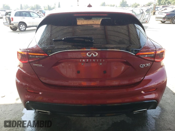2018 Infiniti QX30 ESSENTIAL with VIN SJKCH5CP7JA056408, listed as a Copart auction lot 68911593 with 55,262 mi miles. Bid and sale history available at carsss.com. Image 6.