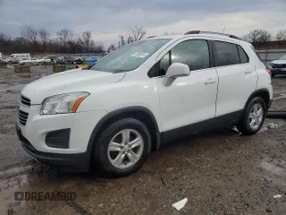 2016 Chevrolet Trax LT z VIN KL7CJLSB6GB756714, wystawiony jako Copart lot #47006915 z przebiegiem 156 074 mil mil oraz Szkoda całkowita • Salvage title. Historia ofert i sprzedaży dostępna na DreamBid. Obrazek 1.
