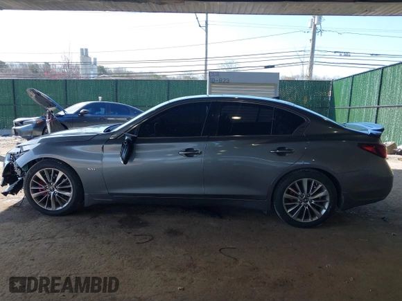 2018 Infiniti Q50 Luxe with VIN JN1EV7AP6JM363783, listed as a IAAI auction lot 42027040 with 41,020 mi miles and . Bid and sale history available at DreamBid. Image 14.