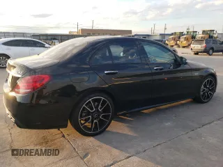 2018 Mercedes-Benz C 43 AMG with VIN 55SWF6EB2JU257667, listed as a Copart auction lot 88147185 with Not Provided miles and Salvage Title. Bid and sale history available at carsss.com. Image 3.