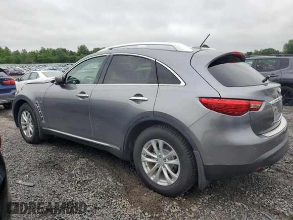 2017 Infiniti QX70 z VIN JN8CS1MW9HM416018, wystawiony jako Copart lot #60274225 z przebiegiem 45 125 mil mil oraz Szkoda całkowita • Salvage title. Historia ofert i sprzedaży dostępna na DreamBid. Obrazek 2.