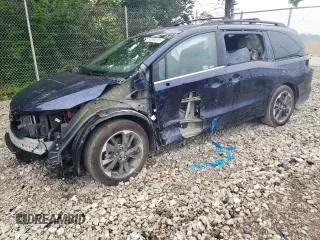 2022 Honda Odyssey Elite with VIN 5FNRL6H94NB042460, listed as a Copart auction lot 60650395 with 82,353 mi miles and Salvage title. Bid and sale history available at DreamBid. Image 1.
