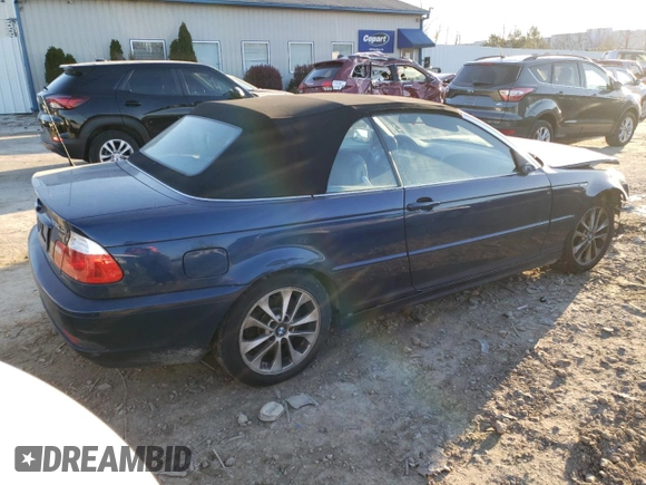 2005 BMW 3 Series 330Ci with VIN WBABW53415PL51093, listed as a Copart auction lot 83317944 with 137,949 mi miles and Non Repairable. Bid and sale history available at carsss.com. Image 3.