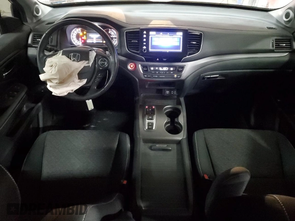 2021 Honda Ridgeline Sport with VIN 5FPYK3F10MB021380, listed as a Copart auction lot 48870685 with 52,317 mi miles and Salvage title. Bid and sale history available at DreamBid. Image 8.