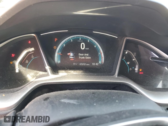 2017 Honda Civic EX z VIN 19XFC2F72HE001543, wystawiony jako Copart lot #56400515 z przebiegiem 70 781 mil mil oraz Szkoda całkowita • Salvage title. Historia ofert i sprzedaży dostępna na DreamBid. Obrazek 9.