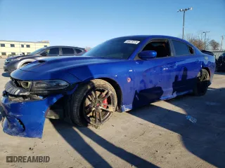 2020 Dodge Charger Scat Pack with VIN 2C3CDXGJ6LH153575, listed as a Copart auction lot 46419375 with 82,292 mi miles and Salvage Title. Bid and sale history available at carsss.com. Image 1.
