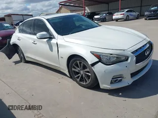 2017 Infiniti Q50 Signature Edition with VIN JN1EV7AP1HM738909, listed as a IAAI auction lot 40269786 with 81,599 mi miles and . Bid and sale history available at DreamBid. Image 1.