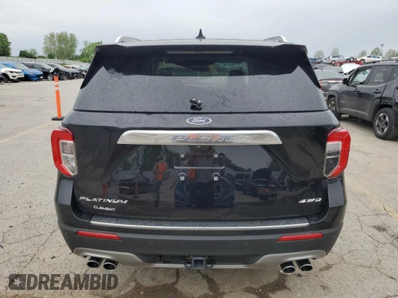 2023 Ford Explorer Platinum with VIN 1FM5K8HC9PGC05410, listed as a Copart auction lot 55442395 with Not provided miles and Salvage title. Bid and sale history available at DreamBid. Image 6.