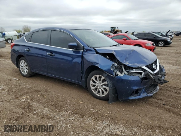 2018 Nissan Sentra SV z VIN 3N1AB7AP0JL624469, wystawiony jako Copart lot #55520425 z przebiegiem 54 779 mil mil oraz Szkoda całkowita • Salvage title. Historia ofert i sprzedaży dostępna na DreamBid. Obrazek 4.