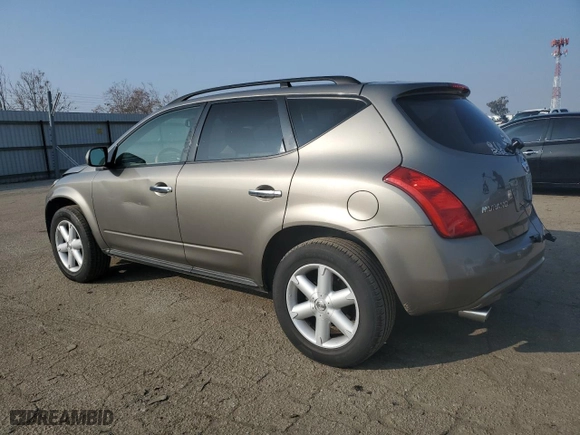 2004 Nissan Murano SL with VIN JN8AZ08W44W324627, listed as a Copart auction lot 83702564 with 138,777 mi miles and Salvage Title. Bid and sale history available at carsss.com. Image 2.