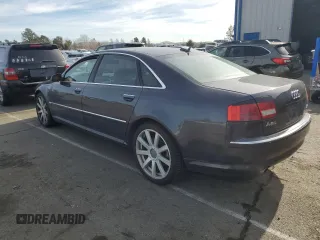 2006 Audi A8 4.2L with VIN WAUML44E56N005452, listed as a Copart auction lot 45967765 with 175,697 mi miles and Salvage title. Bid and sale history available at DreamBid. Image 2.