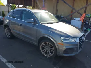 2016 Audi Q3 Premium Plus with VIN WA1EFCFS4GR021755, listed as a IAAI auction lot 42193968 with 160,866 mi miles. Bid and sale history available at carsss.com. Image 1.