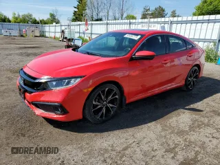 2019 Honda Civic Sport with VIN 2HGFC2F88KH022905, listed as a Copart auction lot 58836275 with 83,561 mi miles and Clean title. Bid and sale history available at DreamBid. Image 1.