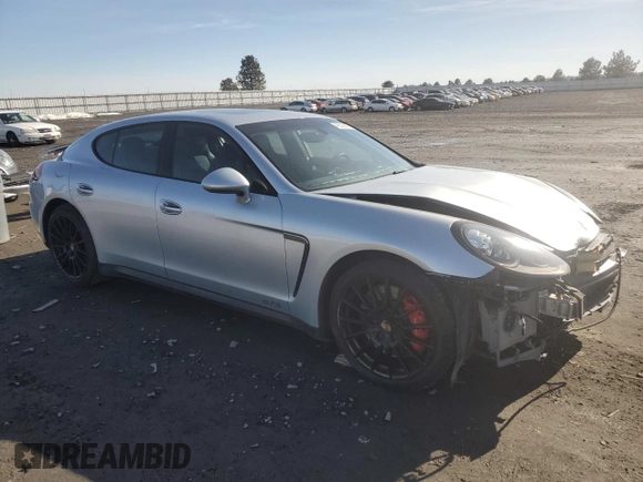2015 Porsche Panamera GTS with VIN WP0AF2A7XFL080120, listed as a Copart auction lot 46506855 with 108,829 mi miles and Salvage title. Bid and sale history available at DreamBid. Image 4.