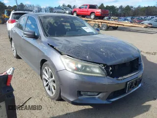 2014 Honda Accord Sedan Sport with VIN 1HGCR2F54EA216423, listed as a IAAI auction lot 41286857 with 169,984 mi miles. Bid and sale history available at carsss.com. Image 1.