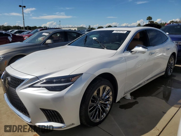 2021 Lexus LS 500 z VIN JTHD51FFXM5013754, wystawiony jako Copart lot #73820734 z przebiegiem Nie podano mil oraz Nie do naprawy • Non repairable. Historia ofert i sprzedaży dostępna na DreamBid. Obrazek 1.