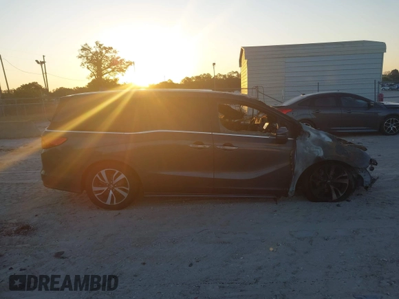 2023 Honda Odyssey Touring with VIN 5FNRL6H84PB053582, listed as a IAAI auction lot 42012108 with Not Provided miles and . Bid and sale history available at DreamBid. Image 12.