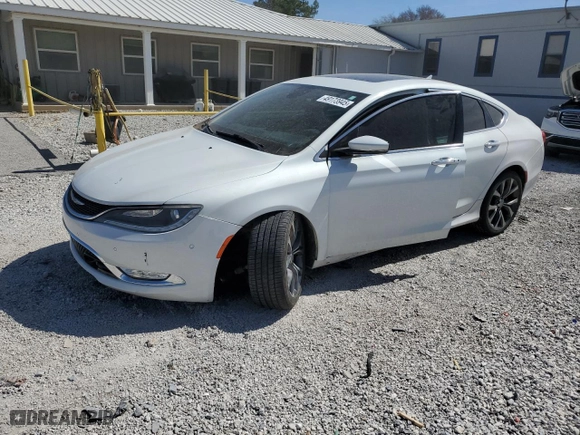 2015 Chrysler 200 C with VIN 1C3CCCEG9FN589416, listed as a Copart auction lot 49173945 with 127,461 mi miles and Salvage Title. Bid and sale history available at carsss.com. Image 1.