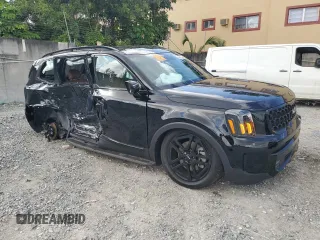 2024 Kia Telluride SX X-Line with VIN 5XYP5DGC1RG474540, listed as a Copart auction lot 55872755 with 19,052 mi miles and Salvage title. Bid and sale history available at DreamBid. Image 4.