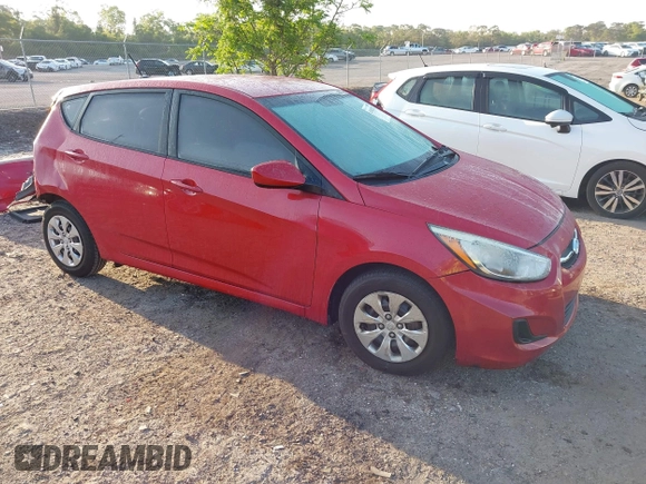2016 Hyundai Accent SE with VIN KMHCT5AE9GU257815, listed as a IAAI auction lot 41941325 with 109,113 mi miles. Bid and sale history available at carsss.com. Image 1.