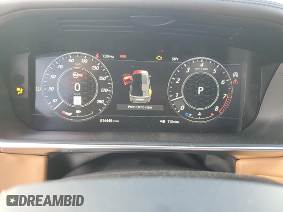 2022 Land Rover Range Rover Sport SVR z VIN SALWZ2RE3NA228966, wystawiony jako Copart lot #42613085 z przebiegiem 14 449 mil mil oraz Szkody całkowita. Historia ofert i sprzedaży dostępna na DreamBid. Obrazek 9.