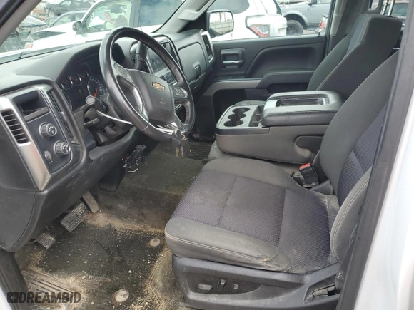 2017 Chevrolet Silverado 1500 LT with VIN 1GCVKREC1HZ244805, listed as a Copart auction lot 50491515 with 145,869 mi miles and Salvage Title. Bid and sale history available at carsss.com. Image 7.