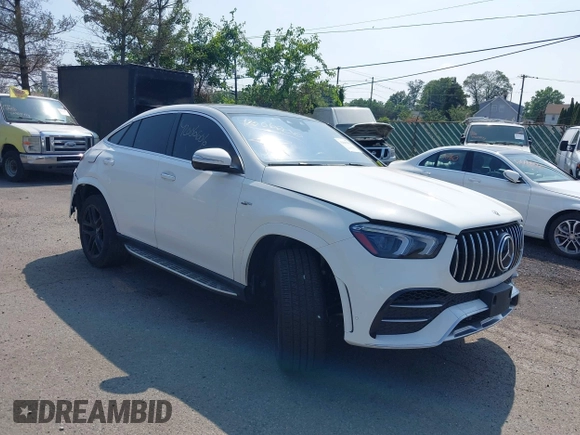 2021 Mercedes-Benz GLE 53 AMG with VIN 4JGFD6BB6MA250046, listed as a IAAI auction lot 42667803 with 65,199 mi miles and . Bid and sale history available at DreamBid. Image 1.