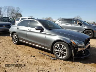 2017 Mercedes-Benz C 300 with VIN 55SWF4KB1HU208656, listed as a Copart auction lot 50159845 with 162,682 mi miles and Salvage title. Bid and sale history available at DreamBid. Image 4.