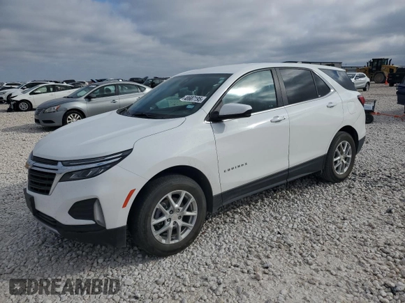 2023 Chevrolet Equinox LT z VIN 3GNAXUEGXPS188081, wystawiony jako Copart lot #48687195 z przebiegiem 45 548 mil mil oraz Czysty tytuł • Clean title. Historia ofert i sprzedaży dostępna na DreamBid. Obrazek 1.