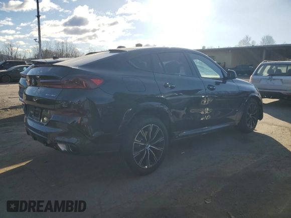 2025 BMW X6 xDrive40i with VIN 5UX33EX04S9Y40724, listed as a Copart auction lot 88339845 with 608 mi miles and Non Repairable. Bid and sale history available at carsss.com. Image 3.
