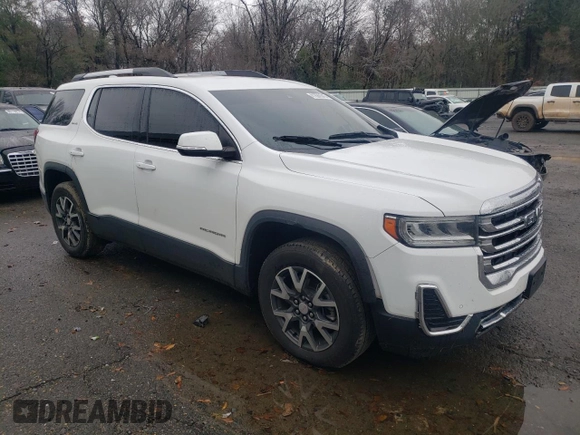 2021 GMC Acadia SLE with VIN 1GKKNKLS6MZ153572, listed as a Copart auction lot 41686545 with 57,246 mi miles and Salvage Title. Bid and sale history available at DreamBid. Image 4.
