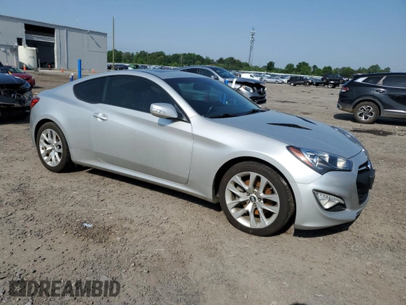 2013 Hyundai Genesis Coupe R-Spec with VIN KMHHU6KJ3DU112575, listed as a Copart auction lot 57287265 with 55,720 mi miles and Salvage title. Bid and sale history available at DreamBid. Image 4.