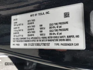 2020 Tesla Model 3 Long Range z VIN 5YJ3E1EB8LF790197, wystawiony jako IAAI lot #42053433 z przebiegiem 73 006 mil mil oraz . Historia ofert i sprzedaży dostępna na DreamBid. Obrazek 9.