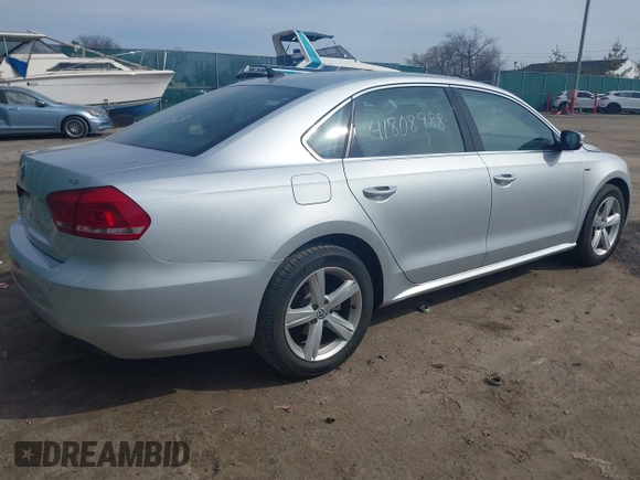 2015 Volkswagen Passat S with VIN 1VWAS7A33FC112747, listed as a IAAI auction lot 41808988 with 170,381 mi miles and . Bid and sale history available at DreamBid. Image 4.