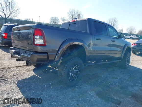 2022 Ram 1500 Big Horn with VIN 1C6SRFFTXNN236241, listed as a IAAI auction lot 41815333 with 37,813 mi miles. Bid and sale history available at carsss.com. Image 4.