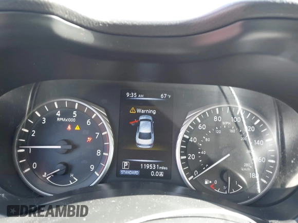 2018 Infiniti Q50 Luxe with VIN JN1EV7AP1JM351430, listed as a IAAI auction lot 42209857 with 119,531 mi miles and . Bid and sale history available at carsss.com. Image 7.