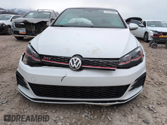 2020 Volkswagen Golf GTI S with VIN 3VW6T7AU0LM004978, listed as a Copart auction lot 47816965 with 57,198 mi miles and Salvage Title. Bid and sale history available at carsss.com. Image 5.