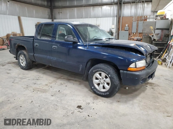 2004 Dodge Dakota Sport with VIN 1D7HL38NX4S579042, listed as a Copart auction lot 85283564 with 327,981 mi miles and Salvage Title. Bid and sale history available at carsss.com. Image 4.