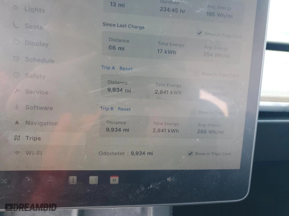 2024 Tesla Model Y Performance with VIN 7SAYGDEF1RA307520, listed as a Copart auction lot 45416865 with 9,934 mi miles and Salvage Title. Bid and sale history available at carsss.com. Image 9.