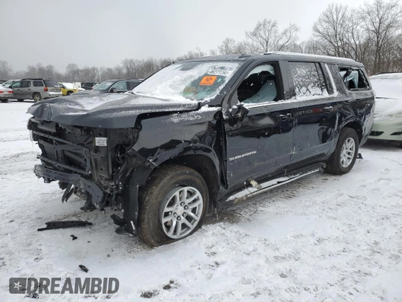 2024 Chevrolet Suburban LT z VIN 1GNSKCKD2RR249498, wystawiony jako Copart lot #46279295 z przebiegiem 18 566 mil mil oraz Czysty tytuł • Clean title. Historia ofert i sprzedaży dostępna na DreamBid. Obrazek 1.