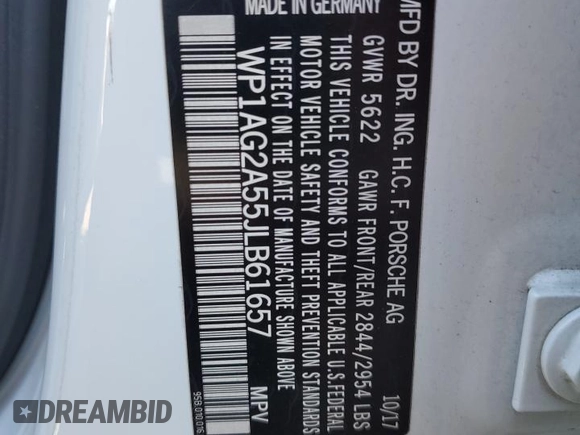 2018 Porsche Macan GTS with VIN WP1AG2A55JLB61657, listed as a Copart auction lot 76485304 with Not Provided miles and Salvage Title. Bid and sale history available at DreamBid. Image 14.