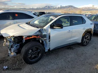 2024 Toyota bZ4X XLE with VIN JTMABACA8RA071804, listed as a Copart auction lot 50259885 with 5,512 mi miles and Salvage Title. Bid and sale history available at carsss.com. Image 1.