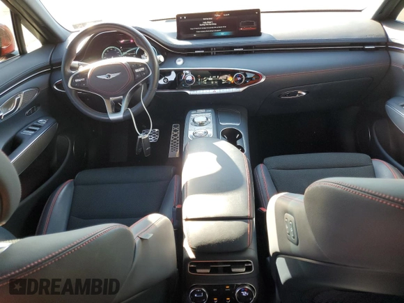 2023 Genesis GV70 2.5T with VIN KMUMADTB8PU116064, listed as a Copart auction lot 54389095 with 22,893 mi miles and Salvage Title. Bid and sale history available at DreamBid. Image 8.